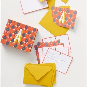 Monogrammed “A” Stationary - Anthropologie